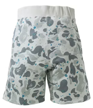 BAPE Space Camo Shark Sweat Shorts (SS21) White