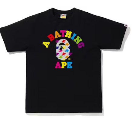 Bape rainbow shark tee online