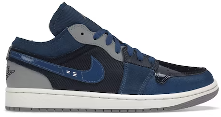 Jordan 1 Low SE Craft Obsidian French Blue Ashen Slate White