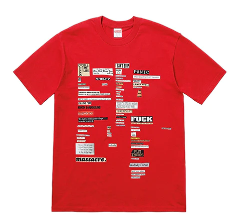 Supreme Cutouts Tee Red