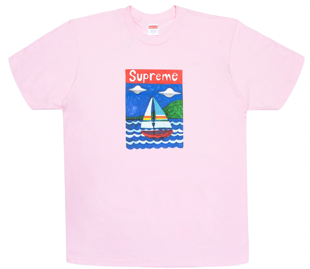 Supreme Sailboat Tee Light Pink