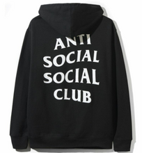 Load image into Gallery viewer, Anti Social Social Club x Line Friends Brown Bear Black Hoodie
