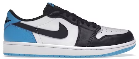 Jordan 1 Retro Low OG Black Dark Powder Blue