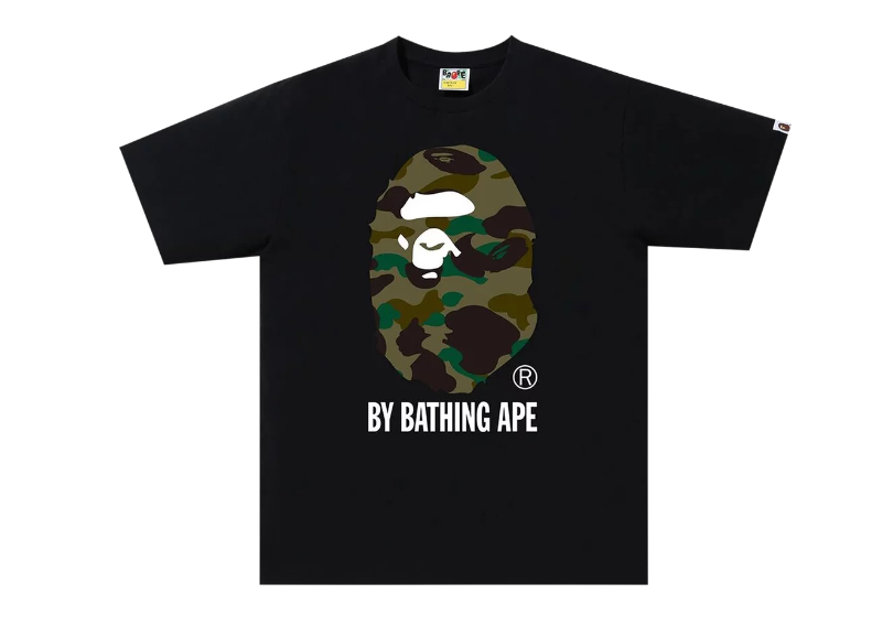 BAPE 1st Camo By Bathing Ape Tee Black Green Wpgsneaker