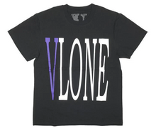 Load image into Gallery viewer, Vlone Purple Black Staple Tee
