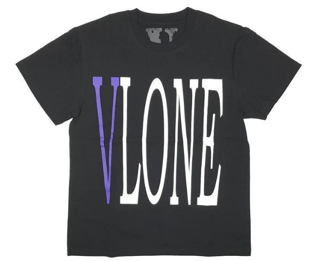 Vlone Purple Black Staple Tee