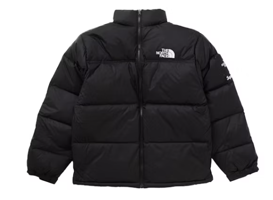 Supreme The North Face Split Nuptse Jacket Black