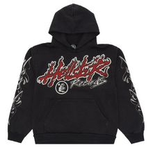 Load image into Gallery viewer, Hellstar Studios Records Tour Hoodie Washed Black
