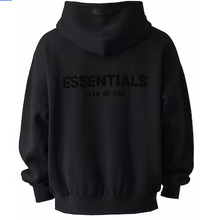 Load image into Gallery viewer, Fear of God Essentials Pullover Chest Logo Hoodie Stretch Limo/Black
