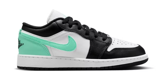 green and white air jordan 1 low