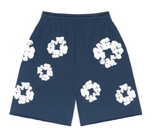 Load image into Gallery viewer, Denim Tears The Cotton Wreath Shorts Navy
