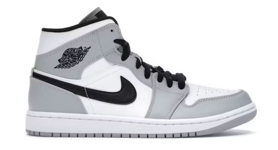 Jordan 1 Mid Light Smoke Grey