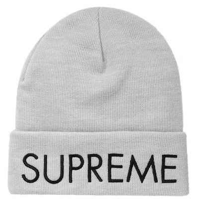 Supreme Capital Beanie Ash Grey