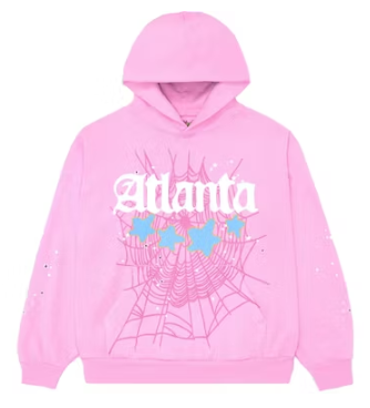 Sp5der Atlanta Hoodie Pink