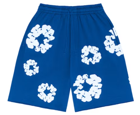 Denim Tears The Cotton Wreath Shorts Royal Blue