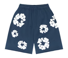 Load image into Gallery viewer, Denim Tears The Cotton Wreath Shorts Navy
