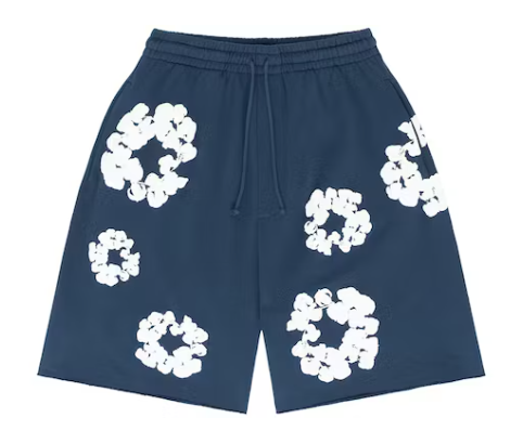 Denim Tears The Cotton Wreath Shorts Navy