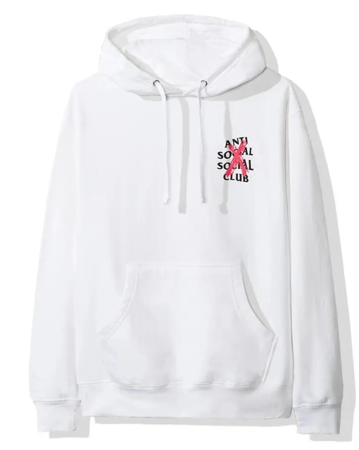 Anti social social club white hoodie clearance