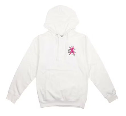 Anti Social Social Club Cancelled Hoodie White