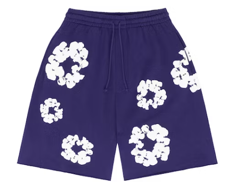 Denim Tears The Cotton Wreath Shorts Purple