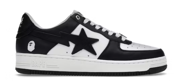 A Bathing Ape Bape Sta White Black 2022 Wpgsneaker