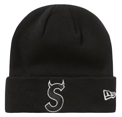 Supreme New Era S Logo Beanie (FW22) Black