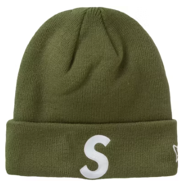 Supreme New Era S Logo Beanie Olive