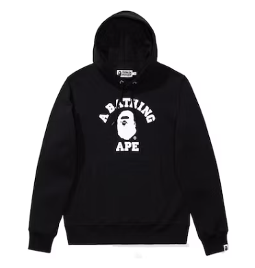 Bape white and black hoodie on sale