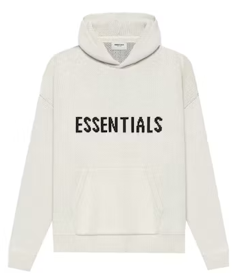 Fear of God Essentials Knit Pullover Hoodie (FW20) / cream