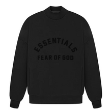 Load image into Gallery viewer, Fear of God Essentials Crewneck &#39;Jet Black&#39;
