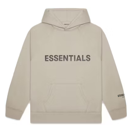 Fear of God Essentials Pullover Hoodie Applique Logo Olive/Khaki