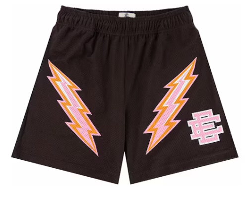 Eric Emanuel EE Short Dark Brown/Pink Bolt