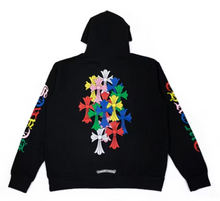 Load image into Gallery viewer, Chrome Hearts Multi Color Cross Cemetery Hoodie Black
