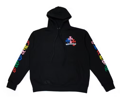 Chrome Hearts Multi Color Cross Cemetery Hoodie Black
