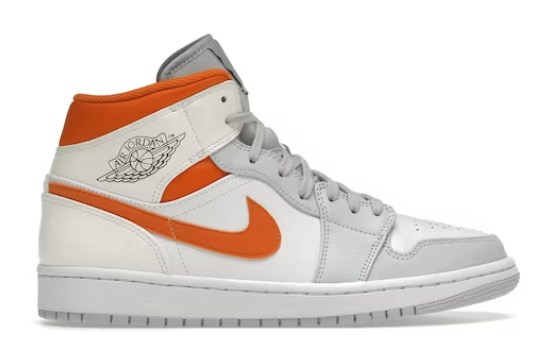 Jordan 1 Mid Starfish Pure Platinum (2020)