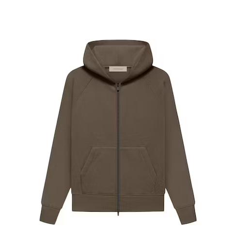 Fear of God Essentials Fullzip Hoodie Wood