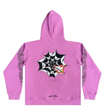 Load image into Gallery viewer, Chrome Hearts Matty Boy Spider Web Hoodie Purple
