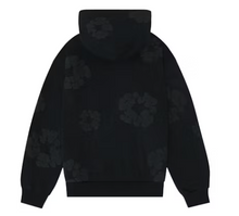 Load image into Gallery viewer, Denim Tears Cotton Wreath Hoodie Black Monochrome
