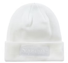 Load image into Gallery viewer, Supreme New Era Box Logo Beanie (FW23) White
