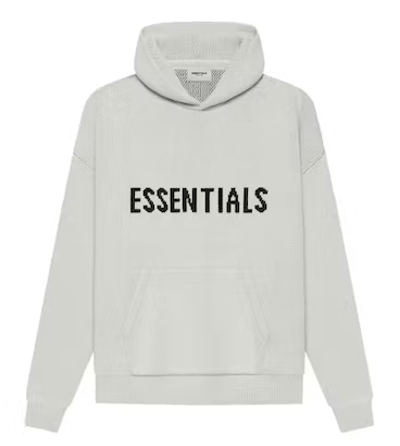 Fear of God Essentials Knit Pullover Hoodie (FW20) / Light Heather Oatmeal