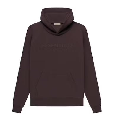 Fear of God Essentials Waffle Raglan Hoodie Plum