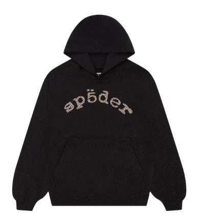 Sp5der VVS WEBSTONE AOP Hoodie Black – Wpgsneaker