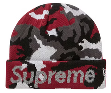 Load image into Gallery viewer, Supreme New Era Split Beanie Red (2022)
