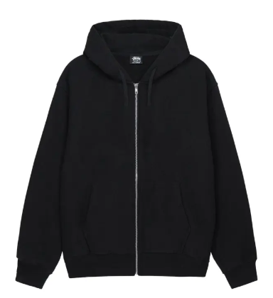 Stussy Buana Stock Zip Hoodie 'Black'