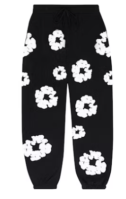 Denim Tears The Cotton Wreath Sweatpants Black