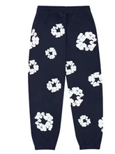 Load image into Gallery viewer, Denim Tears The Cotton Wreath Sweatpants Navy
