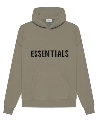 Fear of God Essentials Knit Pullover Hoodie (FW20) / Taupe