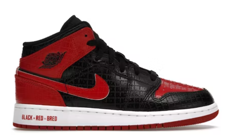 Jordan 1 Mid Bred Text