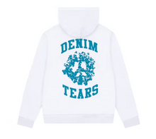 Load image into Gallery viewer, Denim Tears Denim University Zip Hoodie White
