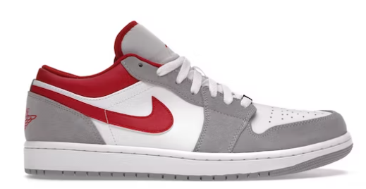 Jordan 1 Low SE Light Smoke Grey Gym Red